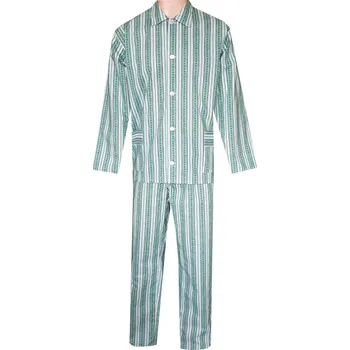 Pánské pyžamo Pánské Pyžamo Plátěné FOLTÝN PP27 Velikost: 4XL, Materiál: Plátno