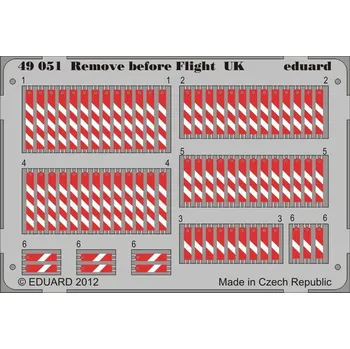 Plastikový model Eduard 1/48 Remove before flight UK