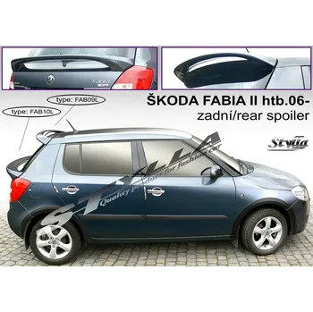 Tuning Stylla spoiler zadních dveří Škoda Fabia II (2007 - 2015) - spodní