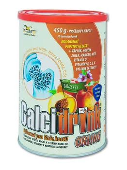 Kloubní výživa Orling Calcidrink broskev 450 g
