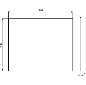 Krbová kamna NDV-000056 - FL09K01 - Sklo kamna Flamingo (340 x 280)