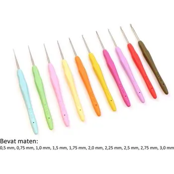 Nástroj na niť a příze Sada háčků Opry s ručkou 10 ks (Sada háčků Opry s ručkou 10 ks)