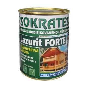 barva a nátěr na dřevo Sokrates Lazurit Forte emulze lněného oleje 0,7kg Čirý s UV filtrem