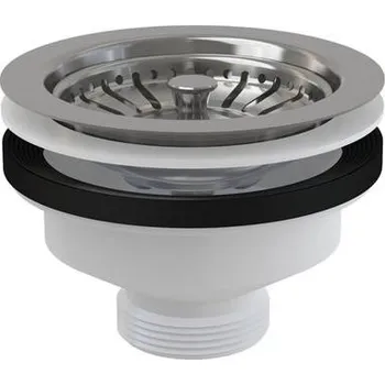 Sifon Dřezová výpusť 6/4" s nerez mřížkou o průměru 115 mm