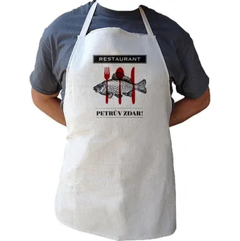 Kuchyňská zástěra Kuchyňská zástěra pro rybáře - Restaurant Petrův zdar