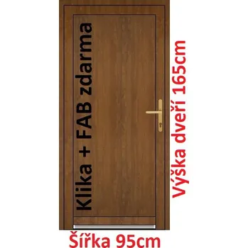 Vchodové dveře Vchodové plastové dveře plné Soft Emily 95x165 cm - Akce!