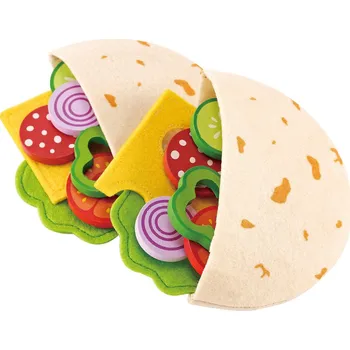 nádobí do dětské kuchyňky Hape Plněný pita chléb