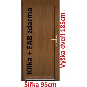 Vchodové dveře Vchodové plastové dveře plné Soft Emily 95x185 cm - Akce!