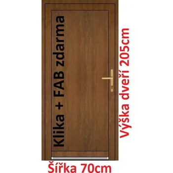 Vchodové dveře Vchodové plastové dveře plné Soft Emily 70x205 cm - Akce!