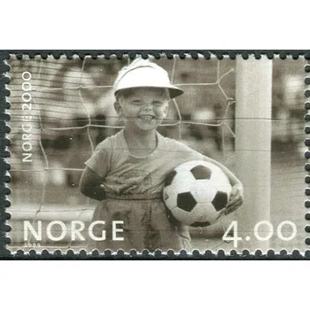Poštovní známka (1999) MiNr. 1328 ** - Norsko - Milénium (II): Mladý fotbalista (1981)