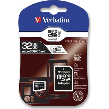 Verbatim Premium MicroSDHC 32 GB s…