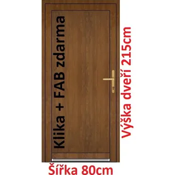 Vchodové dveře Vchodové plastové dveře plné Soft Emily 80x215 cm - Akce!