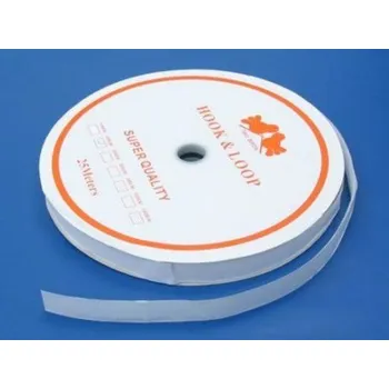 Zip Suchý zip bílý 20mm - samolepící - 1m