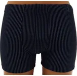 Pánské boxerky Molvy černé s jemným proužkem M