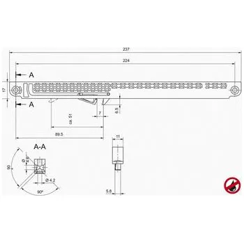Zavírač dveří SALU tlumení Softclose Simple S65, typ T25