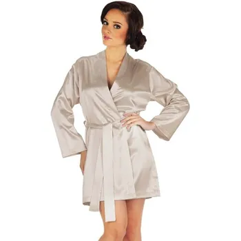 Dámský župan De Lafense Classic béžový krátký