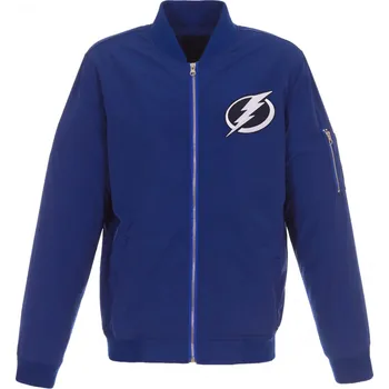Pánská větrovka Pánská bunda Tampa Bay Lightning NHL JH Design Lightweight Nylon Velikost: L