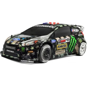 RC model auta HPI WR8 Ford Fiesta ST RX43 Flux Ken Block Gymkhana 1:8 černá