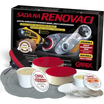 Carex sada na renovaci a leštění světlometů VELKÁ