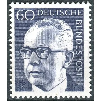 Poštovní známka (1971) MiNr. 690 ** - Německo - Spolkový prezident Gustav Heinemann (II)