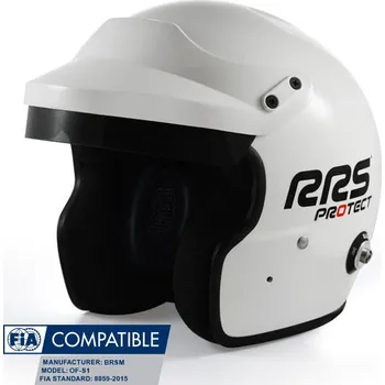 Helma na motorku RRS Přilba Protect White Bílá XS