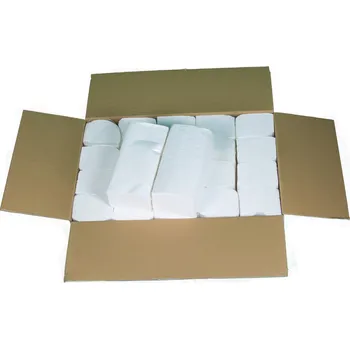 Papírový ručník Ručník papír/ZZ bílý dvouvrstvý, vysoká kvalia, 100% celulóza