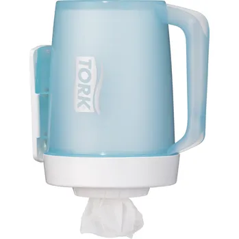Zásobník na papírové ručníky Tork Mini přenosný zásobník se středovým odvíjením, 1x role, tyrkysová/bílá, M1