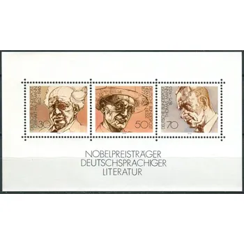 Poštovní známka (1978) MiNr. 959 - 961 ** - Německo - BLOCK 16 - Nositele Nobelovy ceny: Německá literatura