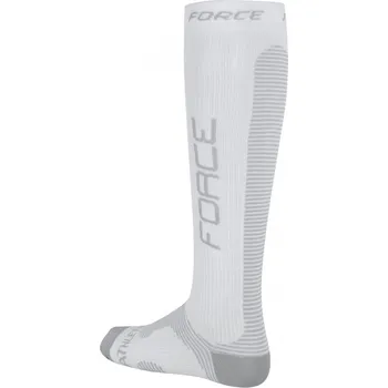Pánské oblečení Force ponožky kompresní ATHLETIC PRO bílé