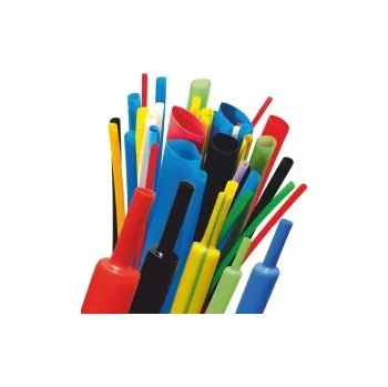 elektrický kabel Smršťovací trubice 2:1 tenkostěnná, rozměr před/po smrštění 1,6/0,8mm (1/16') žluto-zelená