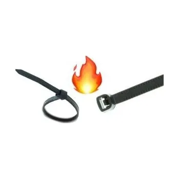 Stahovací páska Stahovací páska nehořlavá (V0), 8kg, pr. svazku 22mm, 2,5x100mm, 100ks v balení