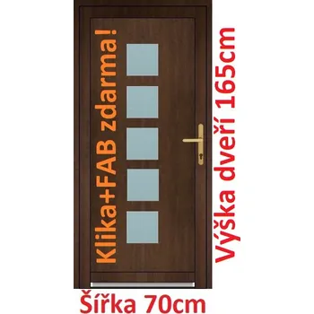 Vchodové dveře Vchodové plastové dveře Soft Lucy 70x165 cm - Akce!