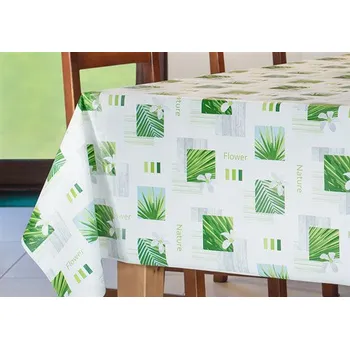 ubrus Ubrus PVC metráž šířka 140 cm palmové listy s květy 573661
