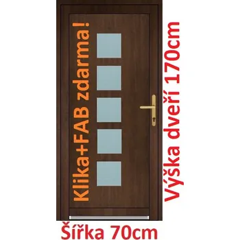 Vchodové dveře Vchodové plastové dveře Soft Lucy 70x170 cm - Akce!