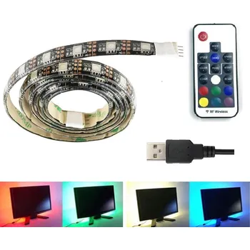 LED páska Light LED pásek 5V USB SMD5050 30LED/1m, voděodolný, RGB, 1metr 17-DO (LED pásek RGB 1 metr s USB )