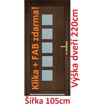 Vchodové dveře Vchodové plastové dveře Soft Lucy 105x220 cm - Akce!