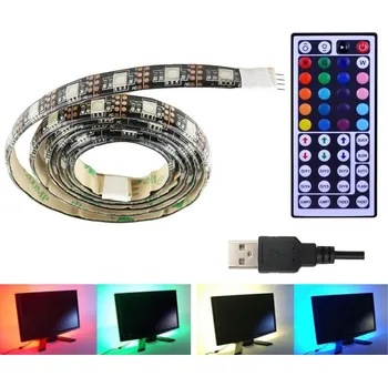 LED páska Light LED pásek 5V USB SMD5050 30LED/1m, voděodolný, RGB, 1metr 44-DO (LED pásek RGB 1 metr s USB )