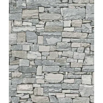 Tapeta Vliesová tapeta 859102 šedá kamenná zeď / Vliesové tapety na zeď Aldora 2020 (0,53 x 10,05 m) Rasch