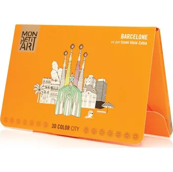 omalovánky Mon Petit Art Mon Petit Art, C3CIZU2, 3D Color City, 3D omalovánka Barcelony