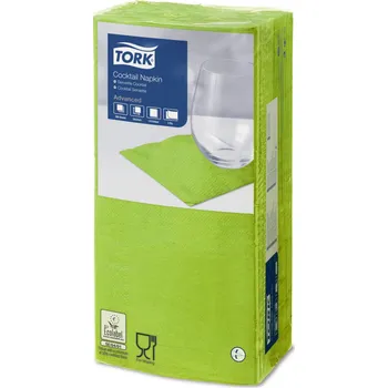 Papírový ubrousek Tork limetkový ubrousek koktejlový