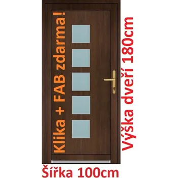 Vchodové dveře Vchodové plastové dveře Soft Lucy 100x180 cm - Akce!