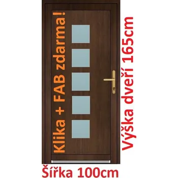 Vchodové dveře Vchodové plastové dveře Soft Lucy 100x165 cm - Akce!