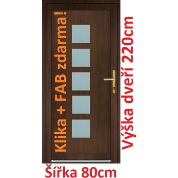 Vchodové dveře Vchodové plastové dveře Soft Lucy 80x220 cm - Akce!