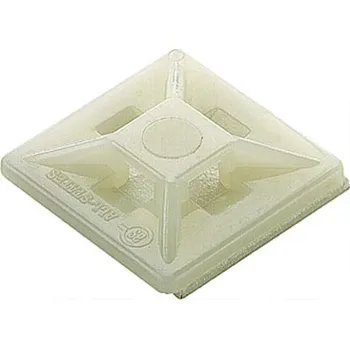 Organizace kabelů HADEX Příchytka držák vázacího pásku 20x20 mm bílá