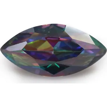 Materiál na výrobu šperku Šperky4U CZ Kubický zirkon - Multicolor 5 x 10 mm - CZM1000-021