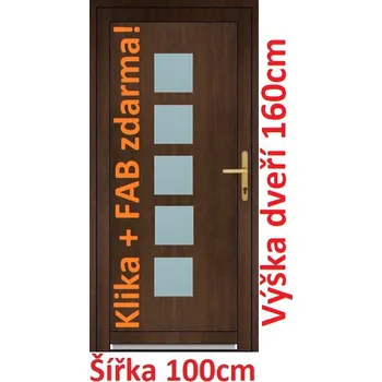 Vchodové dveře Vchodové plastové dveře Soft Lucy 100x160 cm - Akce!