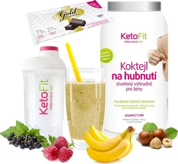 Keto dieta KetoFit Proteinový koktejl pro rychlé hubnutí 1,26 kg