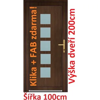Vchodové dveře Vchodové plastové dveře Soft Lucy 100x200 cm - Akce!