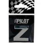 Lampa Italy, 3D logo, písmeno Z samolepící chromované písmeno