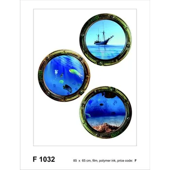 Samolepící dekorace Samolepka na zeď lodní okno 65 x 85 cm F 1032